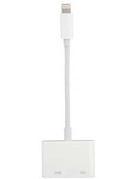 Apple Lightning Digital AV Adapter A picture of an Apple Lightning Digital AV Adapter, which can be used to connect to your iPhone to show a scoreboard to the crowd.