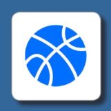 Basketball_Blue Image of the logo for Basketball Scorebook+